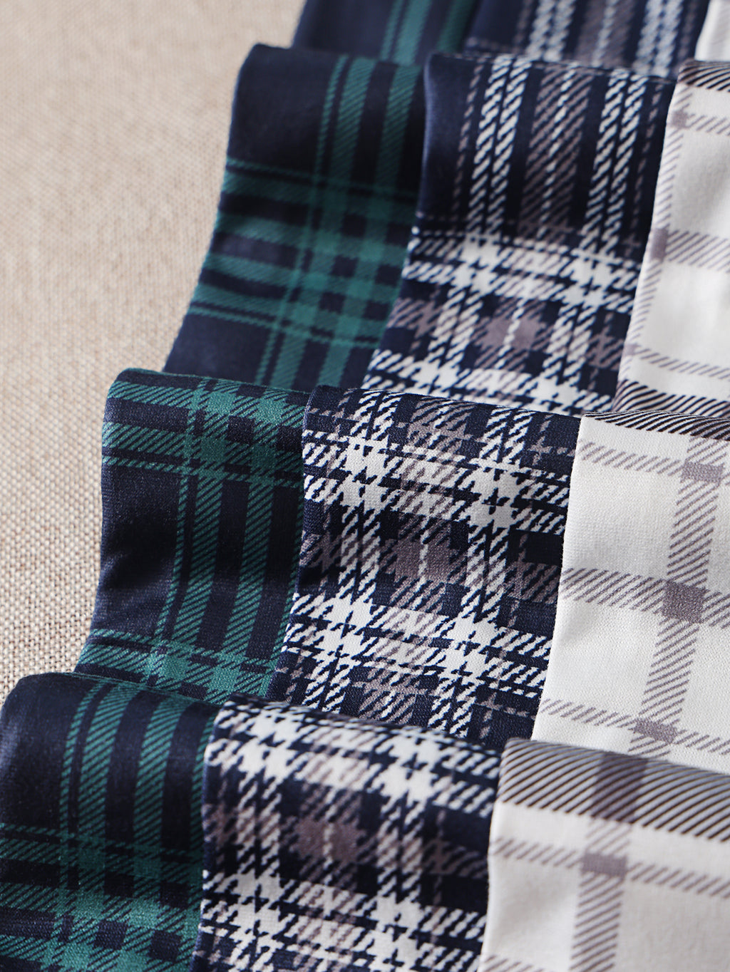 Women 3 Pack Plaid Capri Pajama Shorts with Pockets Elastic Waist Casual Lounge Capri Pants